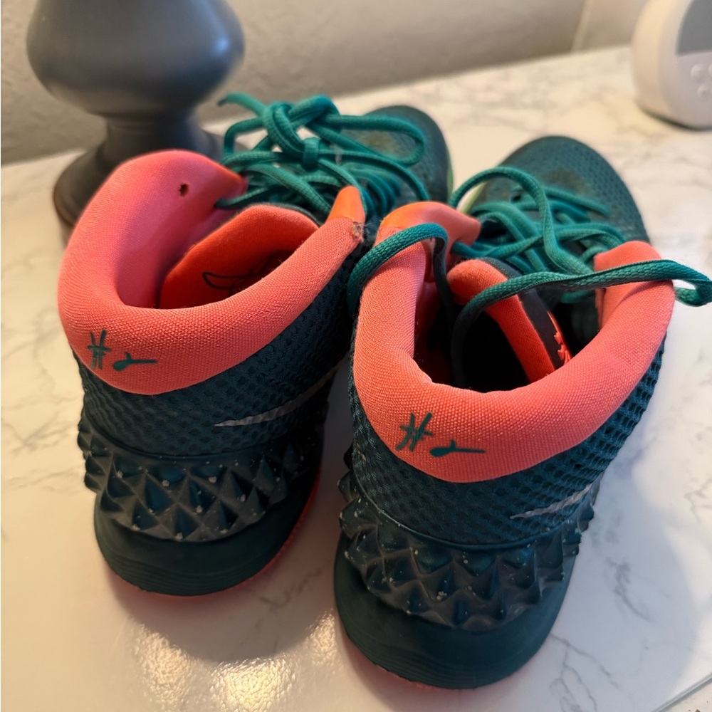 Nike Teal and Coral Athletic Shoes